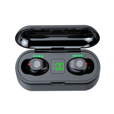 качество  Wholesale Wireless Earphone Comfortable Wearing F9 TWS 5.0 Earphone LED Display Charging Touch Control Radio Earbuds 2000mAh Box Earbuds завод