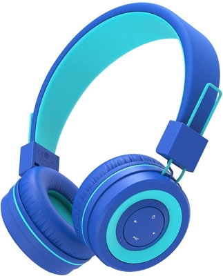 Ear-saving Volume Limiter - 94dB Maxc iClever BTH02 Kids Wireless Headphones Kids Headphones With Stereo Sound Foldable MIC 22H Playtime