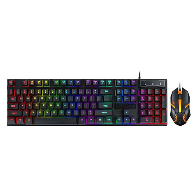 Anti-ghosting Logo Custom Gaming Keyboard and Mouse Combos LED Wired USB Keyboard and Mouse Teclado Keyboard Set for gamar