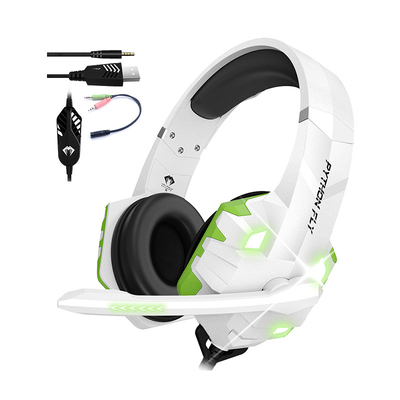 Free sample audifonos headband free sample gamers ps4 gaming white headset earbuds wireless headphones sport waterproof with MIC LED light