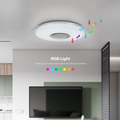 Outdoor Mounted Led Colorful Smart Mobile APP Control Ceiling Light Modern Blue Tooth Living Room Bedroom Speaker Ceiling Light
