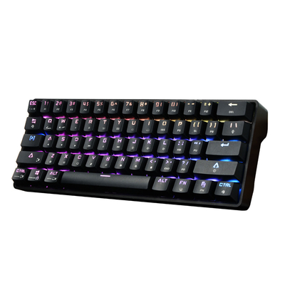 Injection keyboard dual radio and 61 key RGB cable hot swappable mechanical keyboard ergonomic hot keyboard dual swap mode