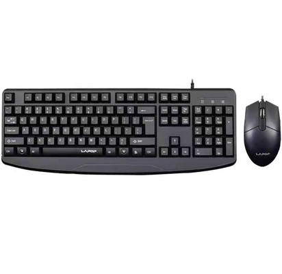 Waterproof lapop KM100 wired keyboard and mouse set best home office notebook comb waterproof desktop in factory sale