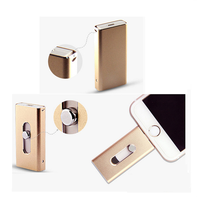 Wholesale Metal 3 in 1 OTG USB Flash PenDrive 16GB for IOS Android PC