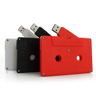 Plastic And Metal Cassette Recorder USB Flash Pen Drive 128MB 2GB 4GB 8GB 16GB Custom Logo With Case