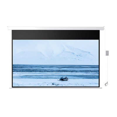 XG Electric 92 inch Matt white remote control motorized projection screens, hd 4k home theater projector screen projection