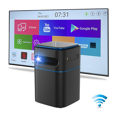 Mini System New Mini DLP Projector 4K Android Pocket Full HD Rechargeabel Portable Projector for Home Theater Beamer 2GB+16GB