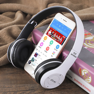P47 Neckband Mini Wireless Headphones For IOS Android Phone Support Folding SD Card Bluetooth Earphone